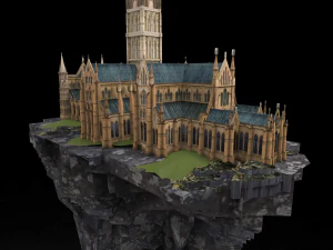 Castle Island 3D Model