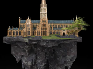Castle Island 3D Model
