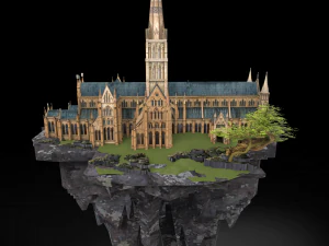 Castle Island 3D Model