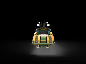Luxury whale Yacht 3D Model