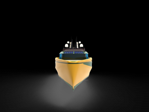 Luxury whale Yacht Modelo 3D