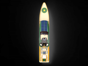 Luxury whale Yacht Modelo 3D
