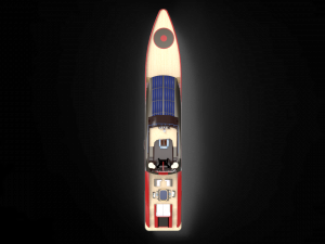Red whale Yacht Modelo 3D
