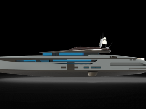 Luxury whale Yacht II 3D 모델