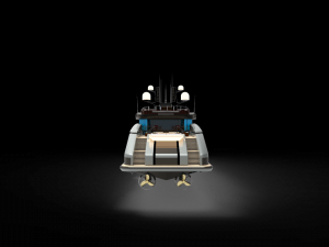 Luxury whale Yacht II 3D-Modell