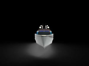 Luxury whale Yacht II 3D-Modell