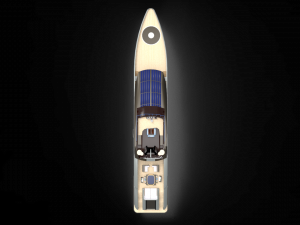 Luxury whale Yacht II 3D-Modell
