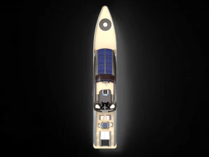 Luxury whale Yacht II 3D Model