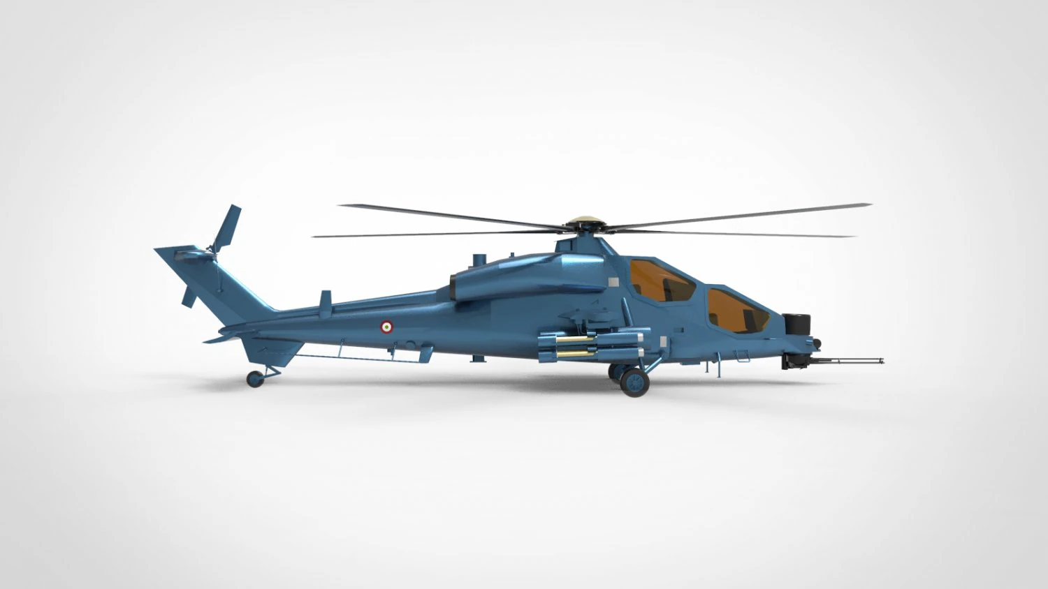 Agusta A129 Mangusta 3D Model .c4d .max .obj .3ds .fbx .stl .blend 