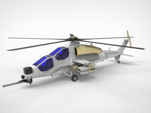 Agusta A129 Mangusta Model 3D