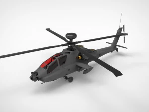 AH-64 Apache 3D Model