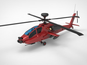 AH-64 Apache 3D Model