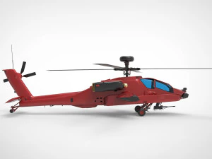 AH-64 Apache 3D Model