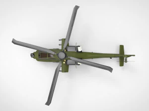 AH-64 Apache 3D Model