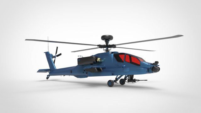 AH-64 Apache Modelo 3D .c4d .max .obj .3ds .fbx .stl .blend 