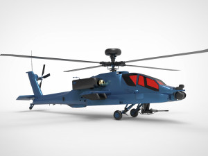 AH-64 Apache 3D Model