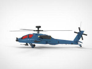 AH-64 Apache Modelo 3D