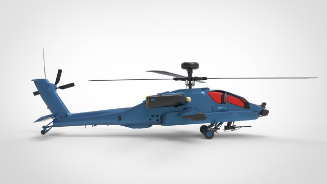 AH 64 Apache 3D in 3DExport