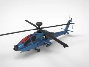 AH-64 Apache Modello 3D