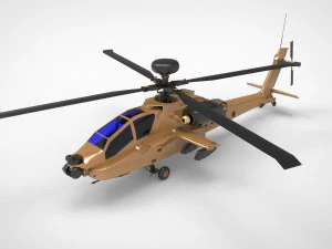 AH-64 Apache Modello 3D