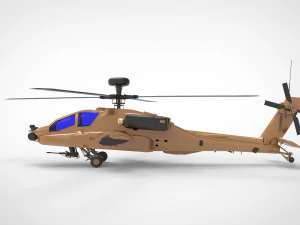 AH-64 Apache Modello 3D