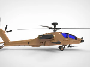 AH-64 Apache Modello 3D