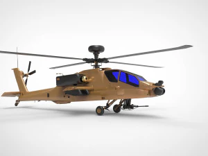 AH-64 Apache Modello 3D