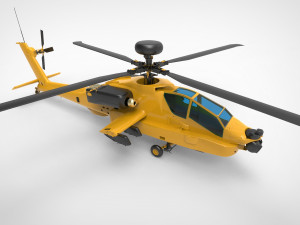 AH-64 Apache 3D Model