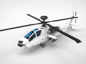 AH-64 Apache 3D Model
