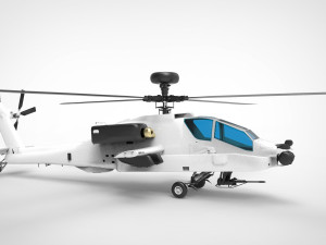 AH-64 Apache 3D Model