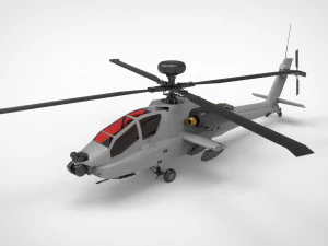 AH-64 Apache 3D Model