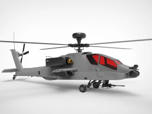 AH-64 Apache 3D Model