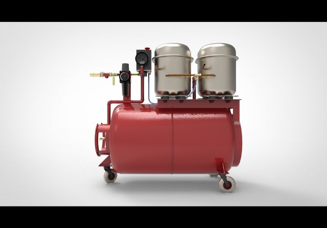 Air compressor 3Dモデル .c4d .max .obj .3ds .fbx .stl .blend 