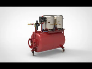 हवा कंप्रेसर 3D मॉडल