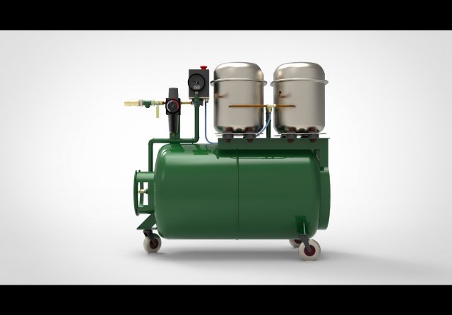 Air compressor 3D मॉडल .c4d .max .obj .3ds .fbx .stl .blend 