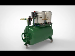 Air compressor 3D Model