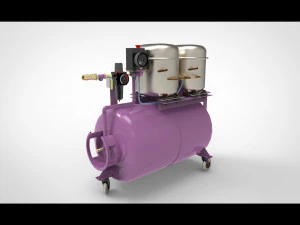 Air compressor 3D Model