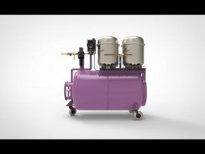 Air compressor Model 3D