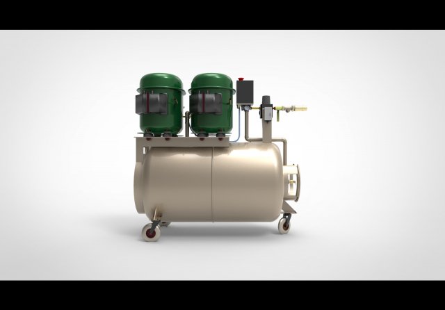 Air compressor Modelo 3D .c4d .max .obj .3ds .fbx .stl .blend 