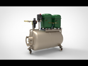 Air compressor Modelo 3D