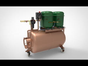 Air compressor 3D 모델