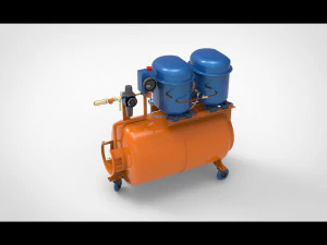 Luchtcompressor 3D Model
