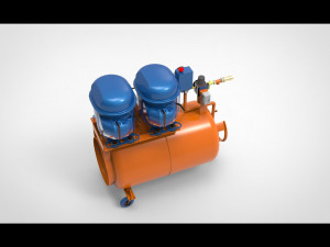 Air compressor 3D 모델