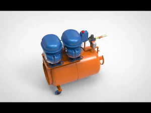 Air compressor 3D Model