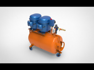 Air compressor 3D 모델