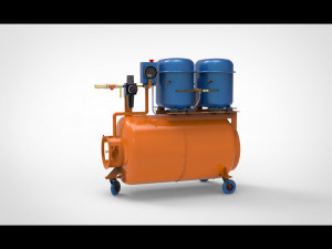 Air compressor 3D 모델