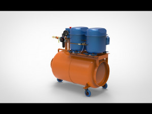 Air compressor 3D 모델