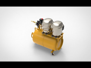 Air compressor 3D 模型