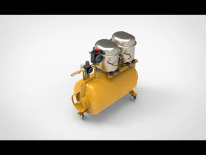 Air compressor 3D Model