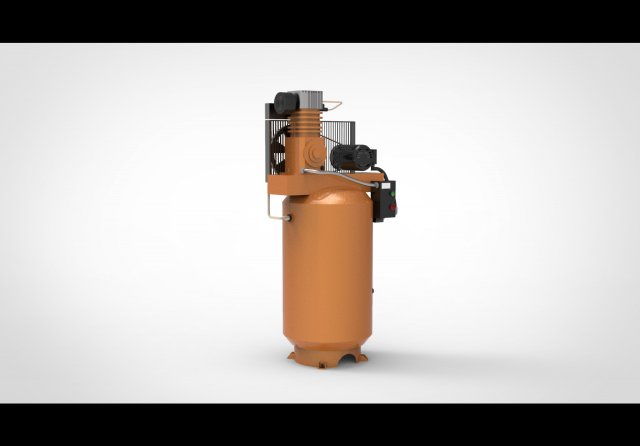 Air compressor 3D Model .c4d .max .obj .3ds .fbx .stl .blend 